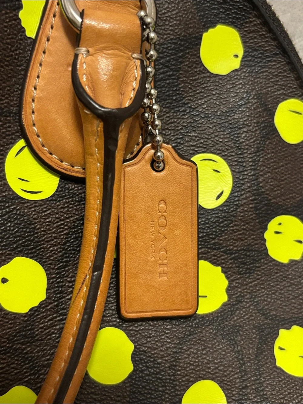 Coach Cora Domed Satchel & Neon Dot Cosmetic Case Pouch Set